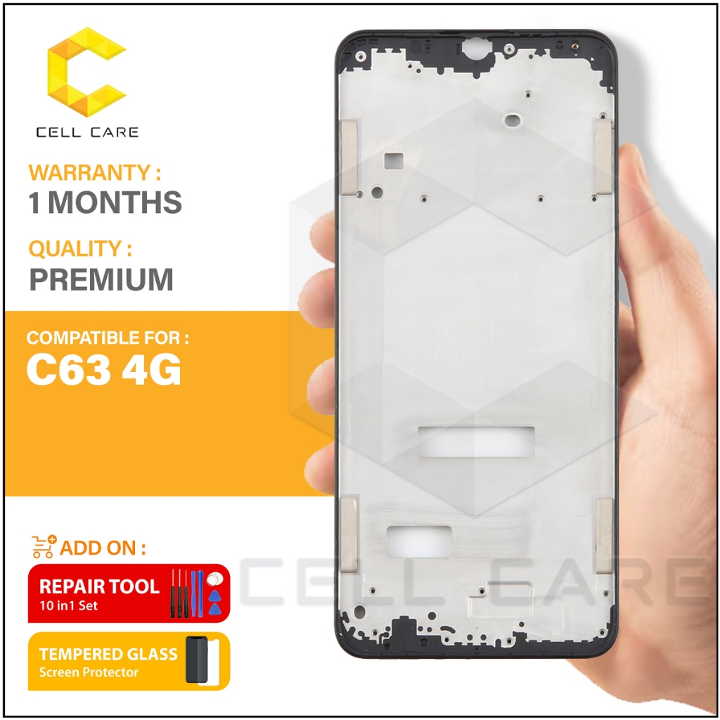 กรอบ LCD สําหรับ REALME C63 4G RMX3939 (ตัวเรือนด้านหน้า)