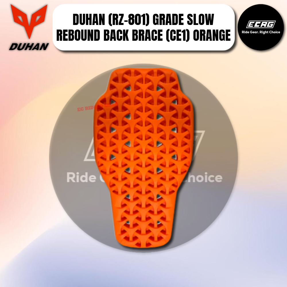 DUHAN (RZ-801) เกรด SLOW REBOUND BACK BRACE (CE1) ORANGE (MALE)