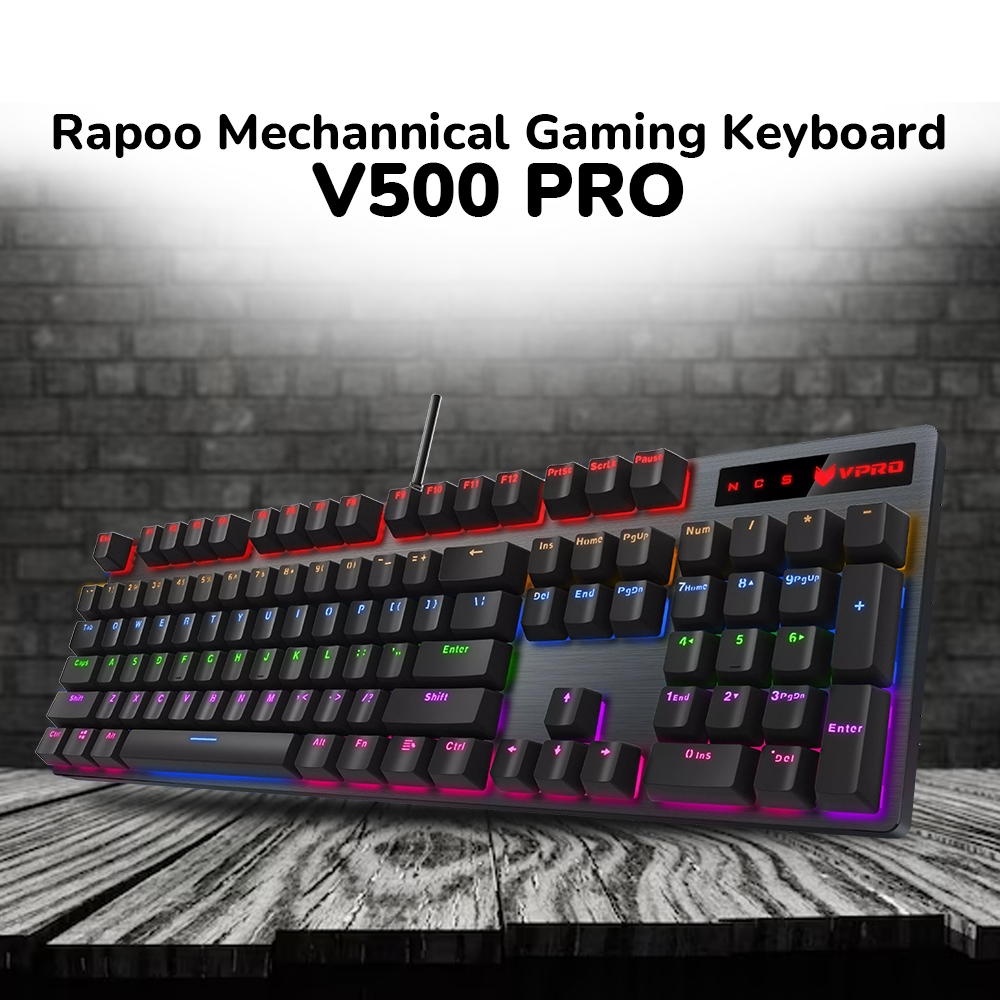 Rapoo V500 PRO คีย์บอร์ดเกม Mechannical