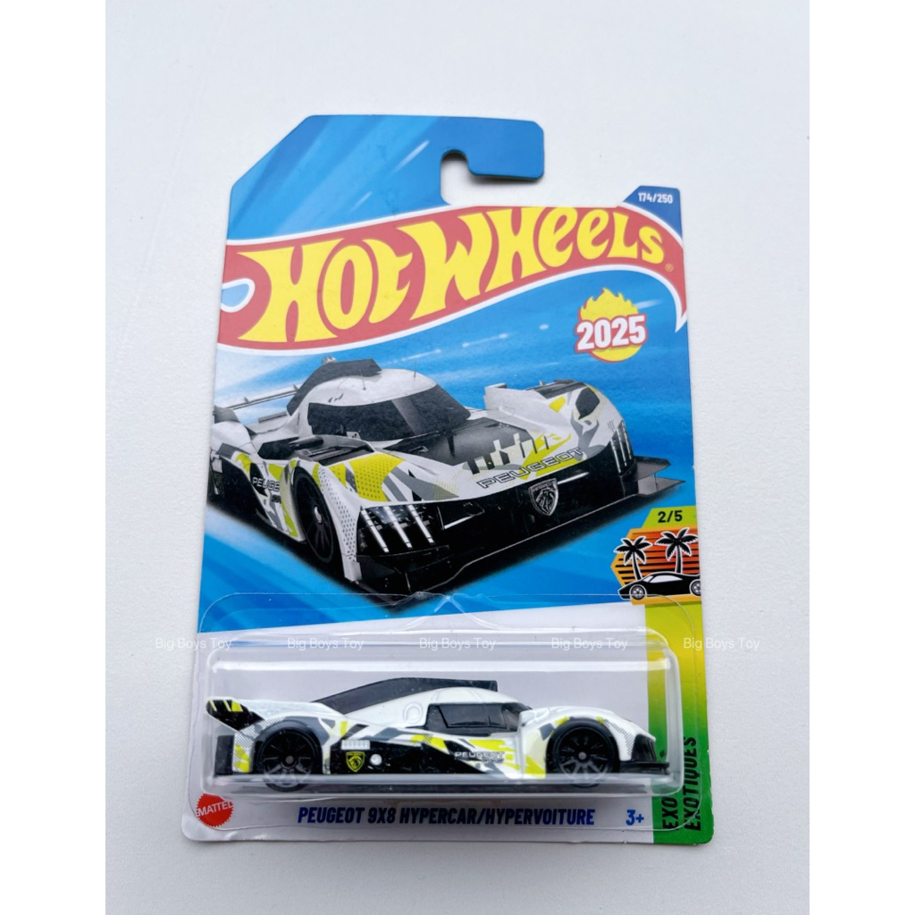 ล้อร้อน Peugeot 2025 9X8 Hypercar / Hypervoiture Exotic Envy 2/5 Diecast