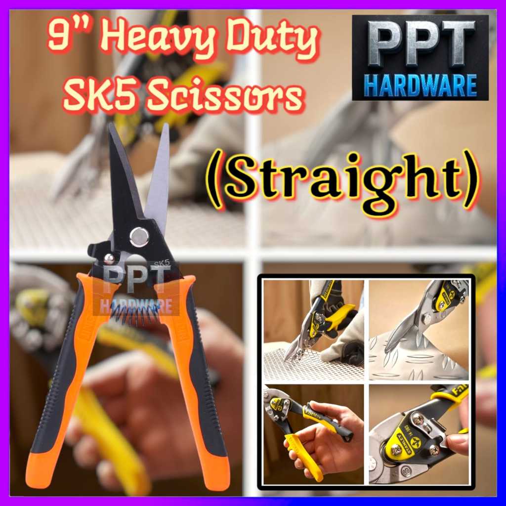 9 Heavy Duty SK5 กรรไกร (STRAIGHT) / 9 Heavy Duty SK5 กรรไกร (Bend)