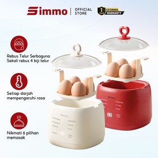 Simmo Electric Egg Boiler Cooker 4 Capacity Automatic Quickly Cooked Multifunctional Steamer 煮蛋器 (200W)