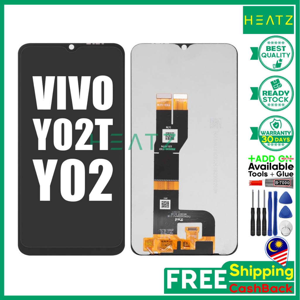 ORG HENZER จอแสดงผล LCD สําหรับหน้าจอสัมผัส VIVO Y02T / Y02 / Y02A / Y11 2023