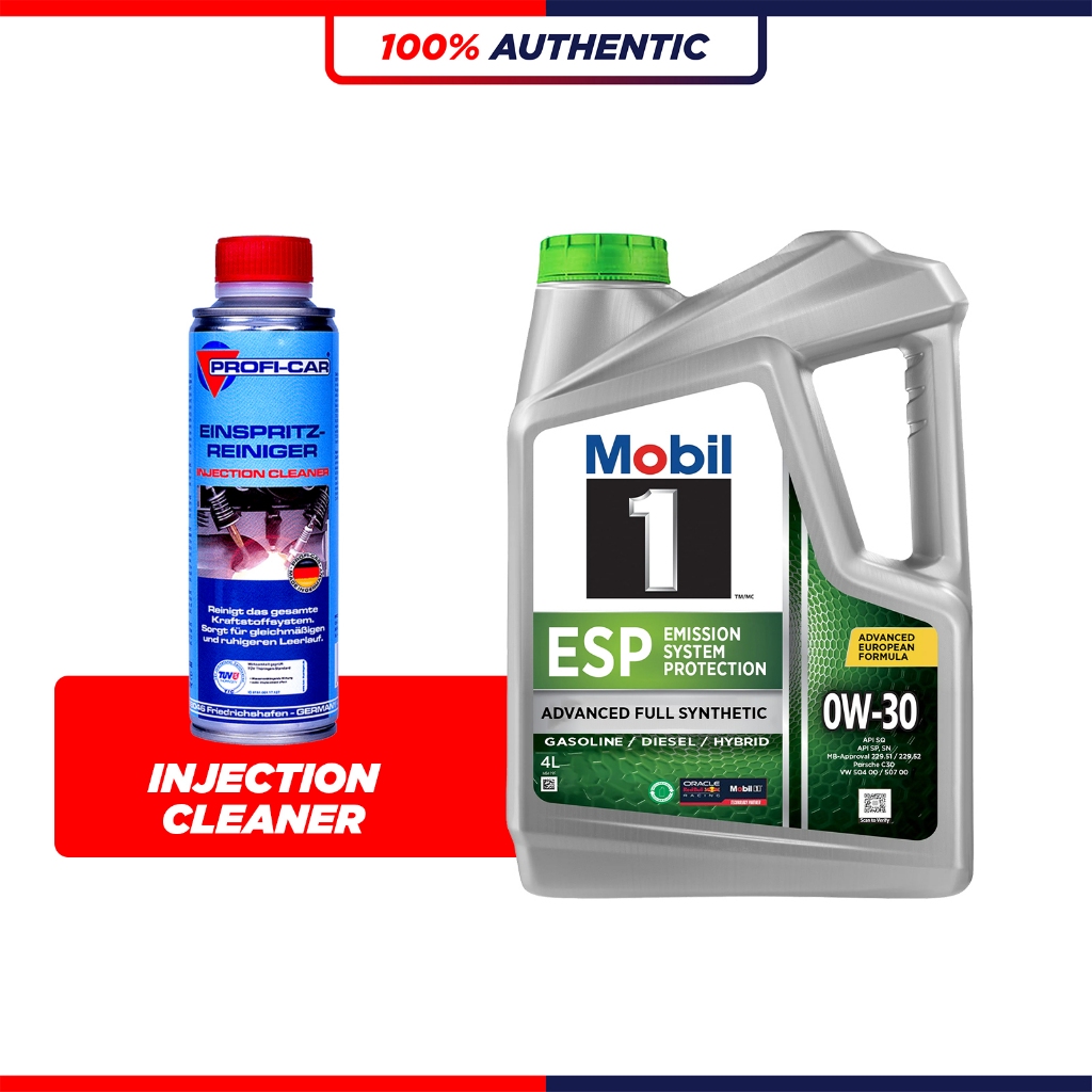 (WITH PC INJECTION CLEANER) MOBIL 1 ESP 0W30 SQ C3 C2 น้ํามันเครื่องสังเคราะห์ขั้นสูง (4L)