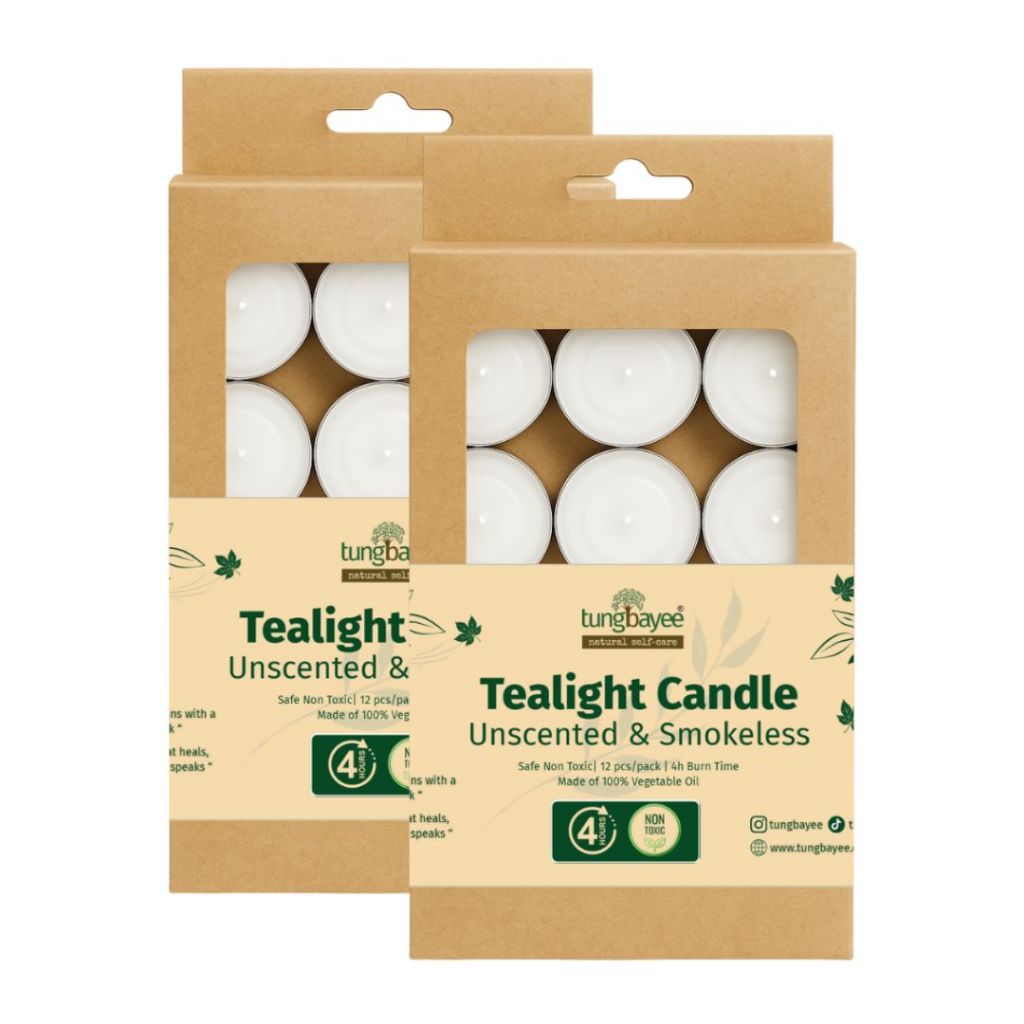 Tungbayee Tea Light Candle Wax [24 ชิ้น]