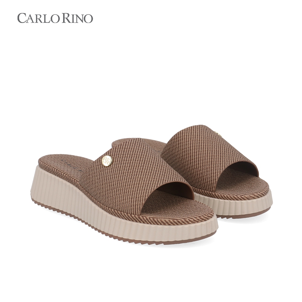 Carlo Rino CR Isla Platform Wedges - สีน้ําตาลเข้ม