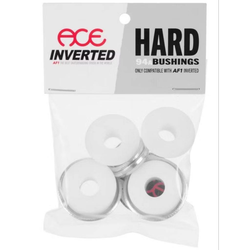 Ace Inverted Skateboard Trucks Bushing Hard 94A- สีขาว