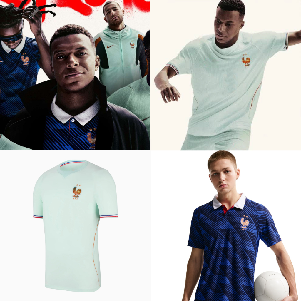 ฝรั่งเศสชุดเหย้าเสื้อฟุตบอลฟุตบอลโลก2026พิมพ์ระเหิดคุณภาพสูง ไม่จํากัดเพศ ห่างออกไปและบ้าน