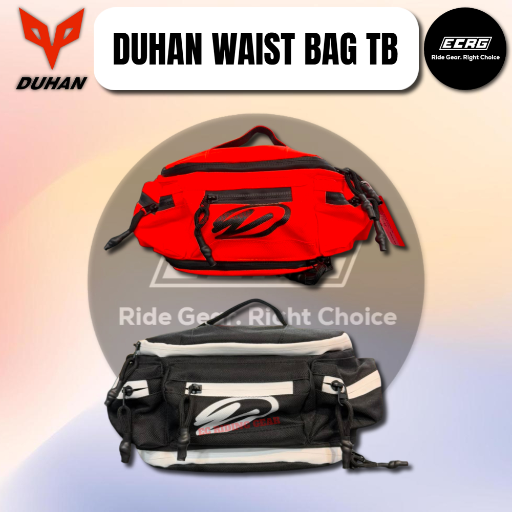 DUHAN WAIST BAG TB (BLACK WHITE / ORANGE BLACK)