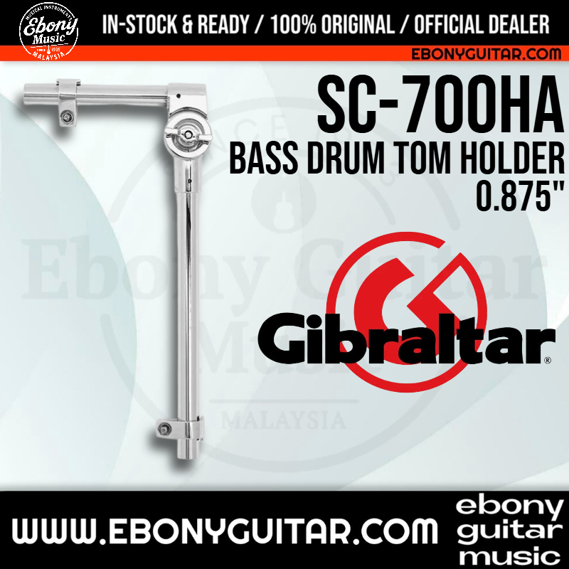 Gibraltar SC-700HA Bass Drum Single Tom Holder - 10 "ท่อติดตั้งพร้อม Geared Tilter SC700HA