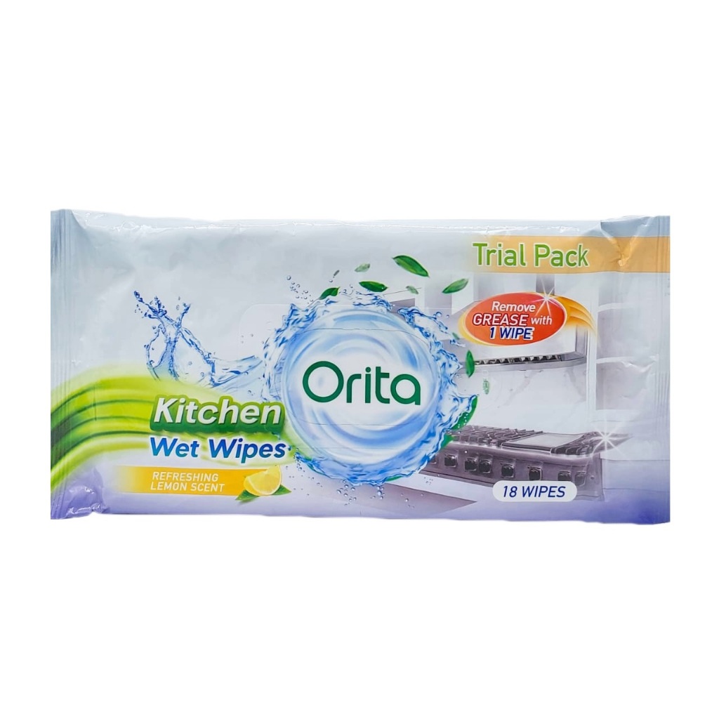 ORITA ผ้าเช็ดทําความสะอาดเปียกในครัว 18s