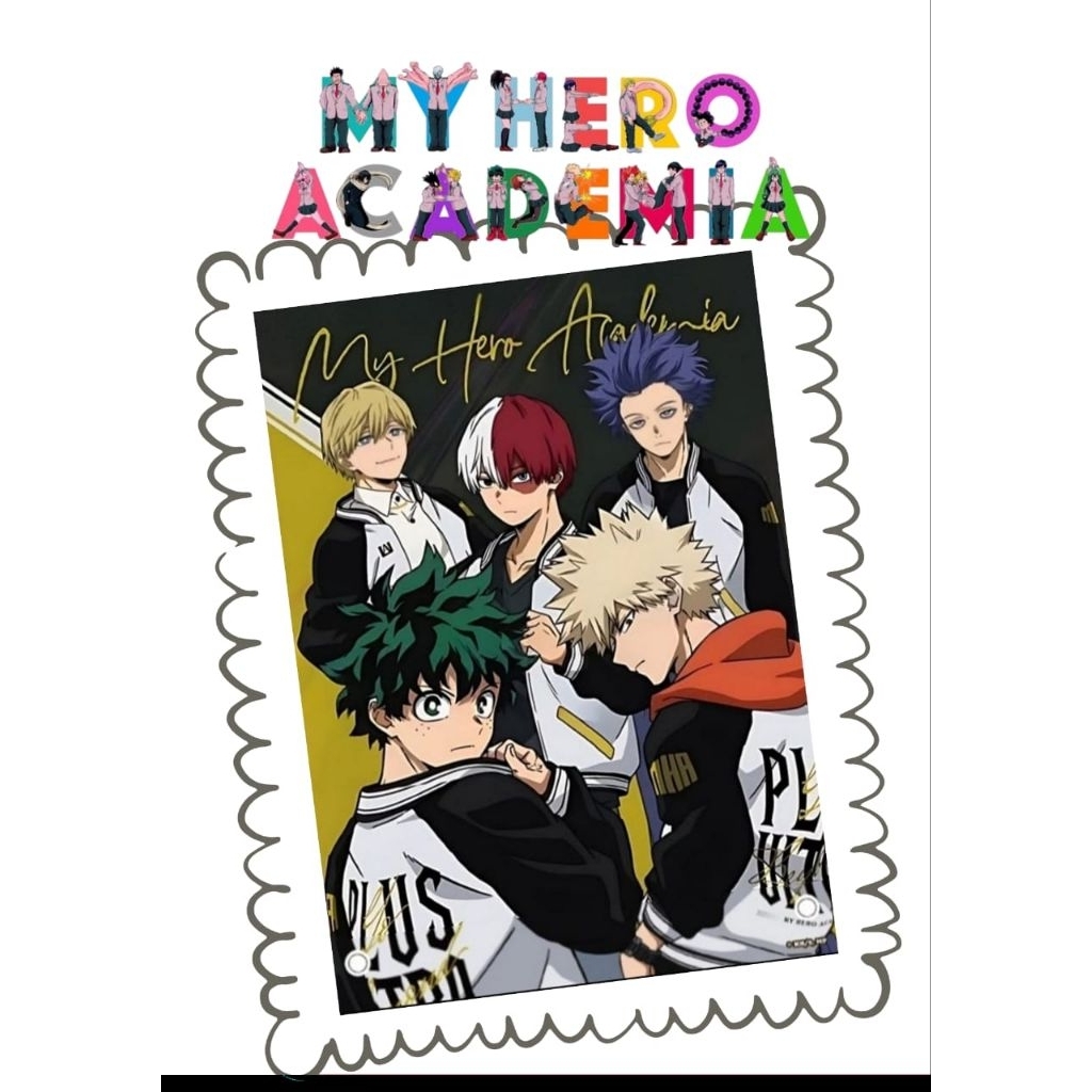 20 หน้าสี Moodle Tracing งานอดิเรก My Hero Academia