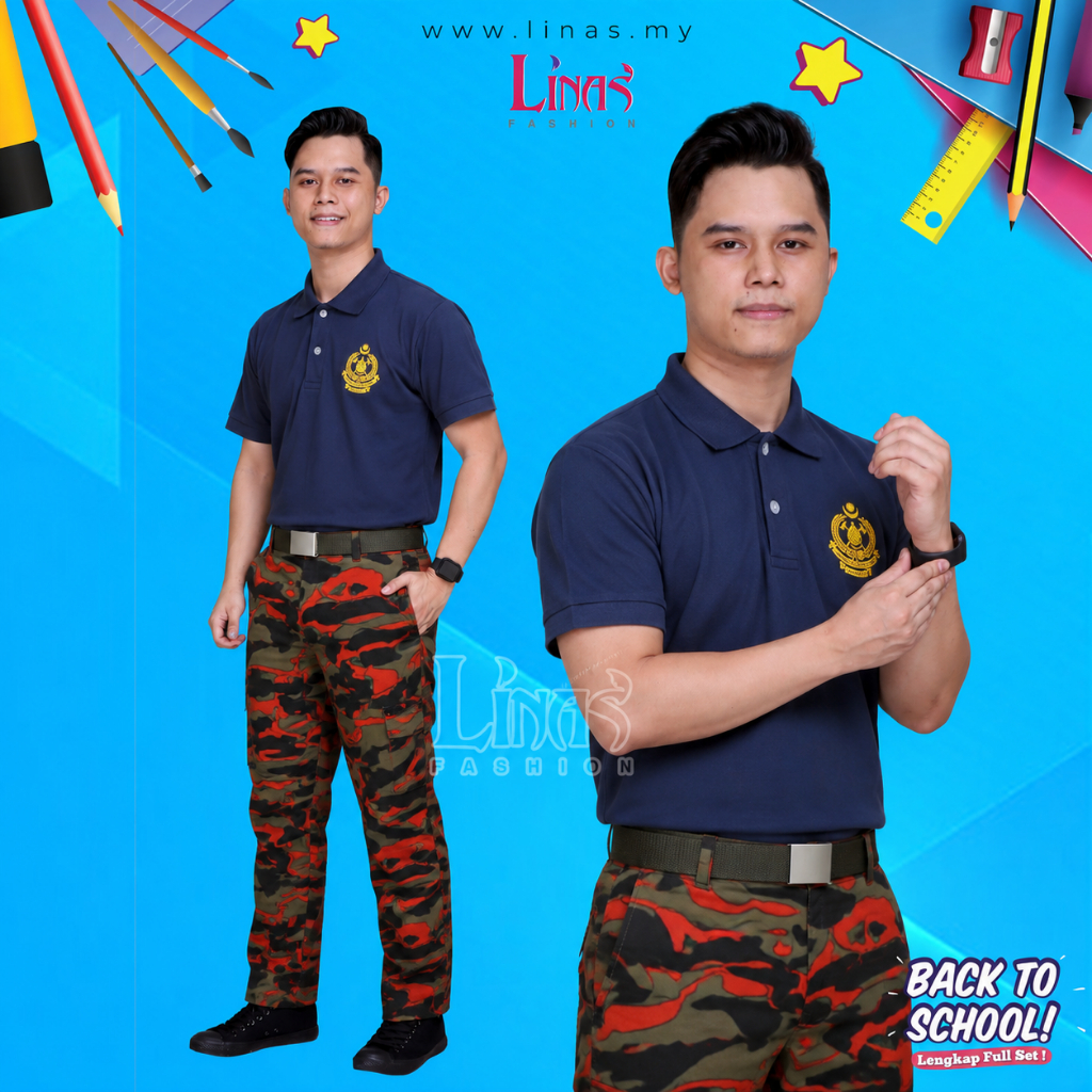 LIDAS แฟชั่นเสื้อยืด CADET BOMBA SCHOOL UNIFORM SCHOOL UNIFORM UNIFORM UNIFORM