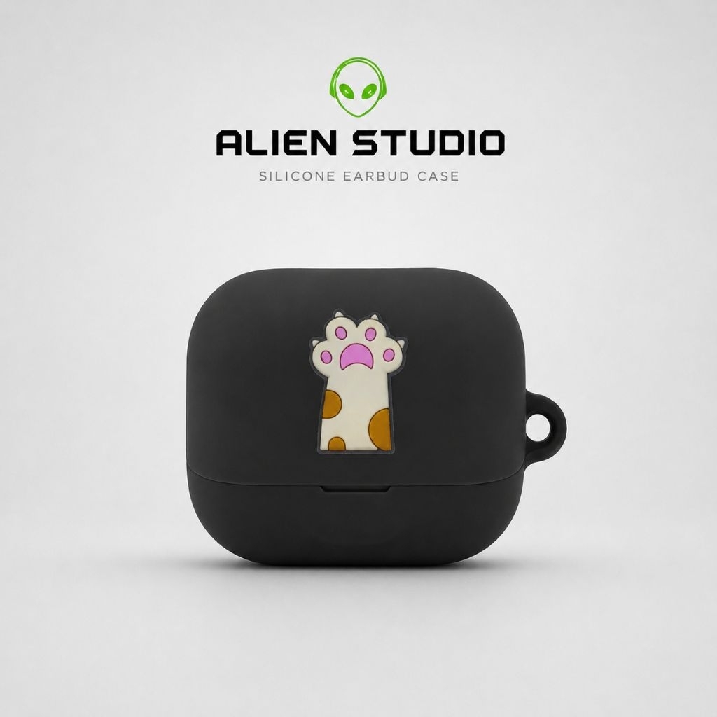 ALIN STUDIO 3D สไตล์ซิลิโคนฝาครอบป้องกันสําหรับ EarFun Air Pro 4 + พร้อมชุด