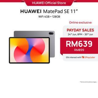 HUAWEI MatePad SE 11 Tablet | 4GB+128GB | 7700mAh Battery | Eye Comfort HUAWEI FullView Display