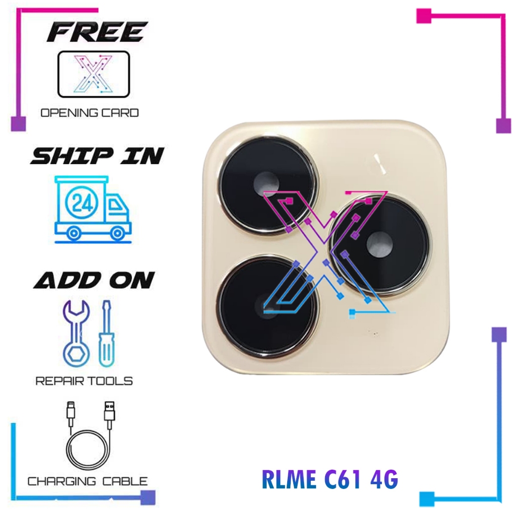 เลนส์กล้องสําหรับ REALME C61 4G RMX3930 - คุณภาพเลนส์กระจก