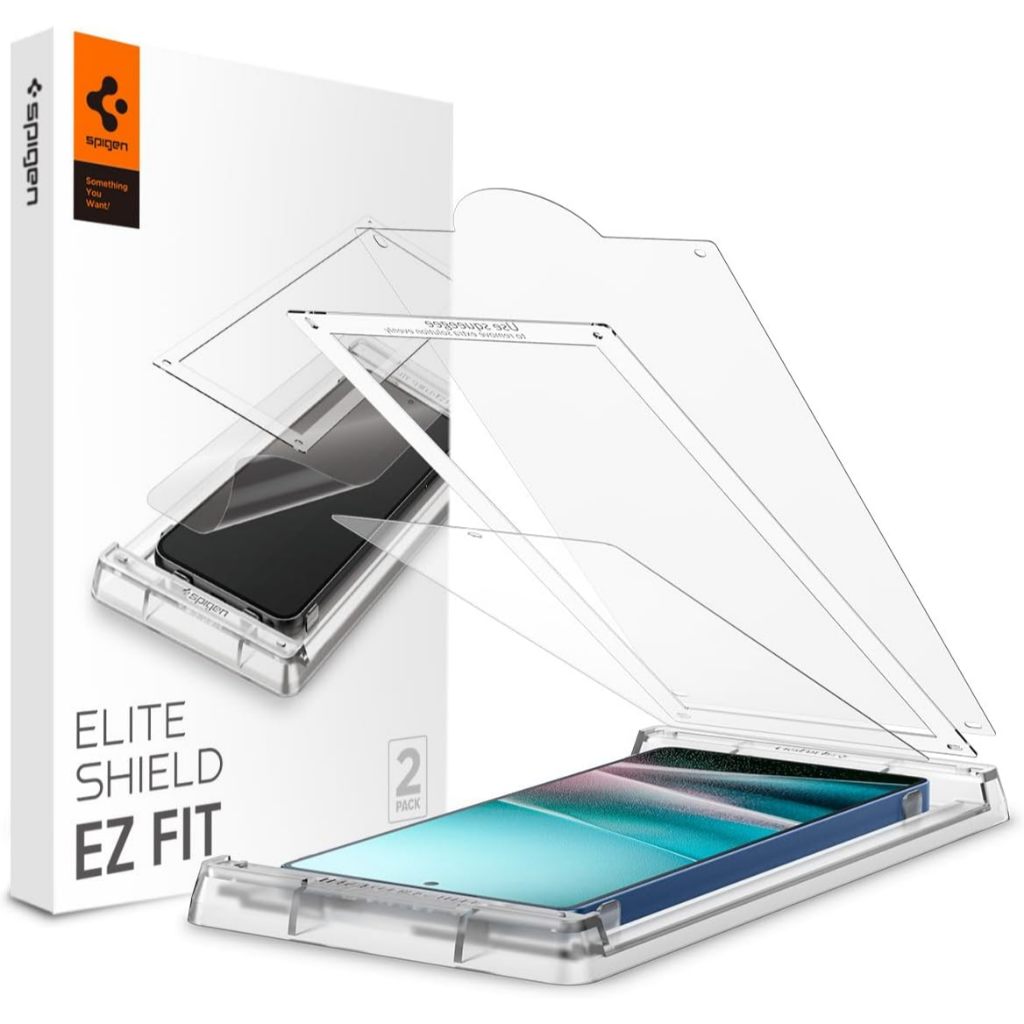Spigen EliteShield EZ Fit ปกป้องหน้าจอสําหรับ Samsung Galaxy S25 Ultra 2 Pack