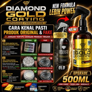 500ml Diamond Coating [FREE KAIN+MYSTERY GIFT] Ceramic Quick Coating Spray Car Polish Headlamp Upgrade