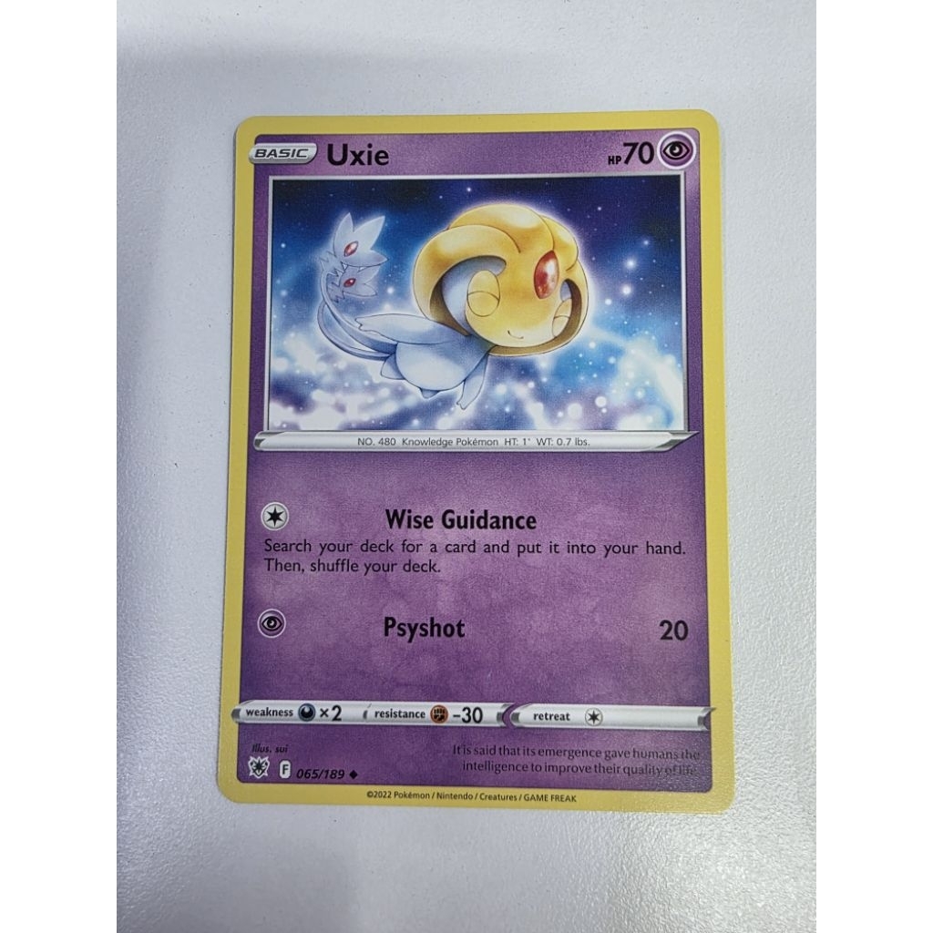 Pokemon TCG Uxie 065/189 Uncommon (Illus. ซูอิ)