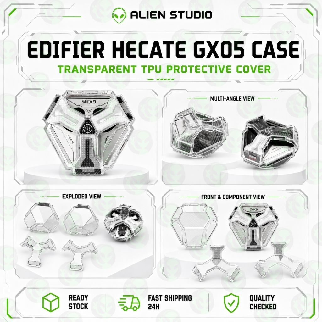Edifier Hecate GX05 เคสหูฟังไร้สายเคสซิลิโคนอ่อนนุ่มป้องกันเคสใสเคส Edifier GX05