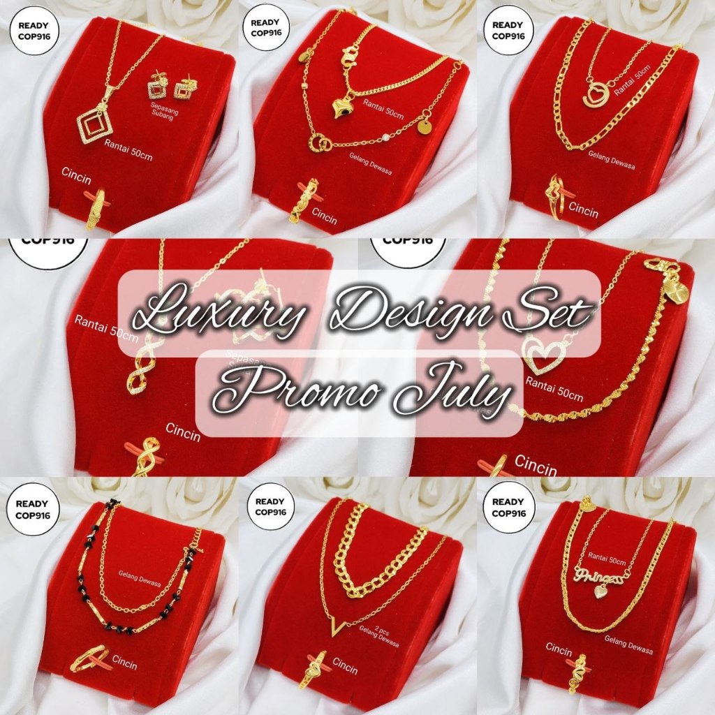 Luxury Design Set July Terhad Perhisan Harian Wanita D1