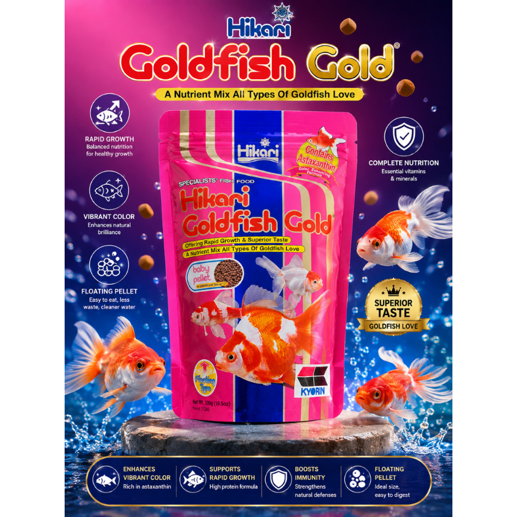 HIKARI GOLDFISH GOLD - 300G (FLOATING)