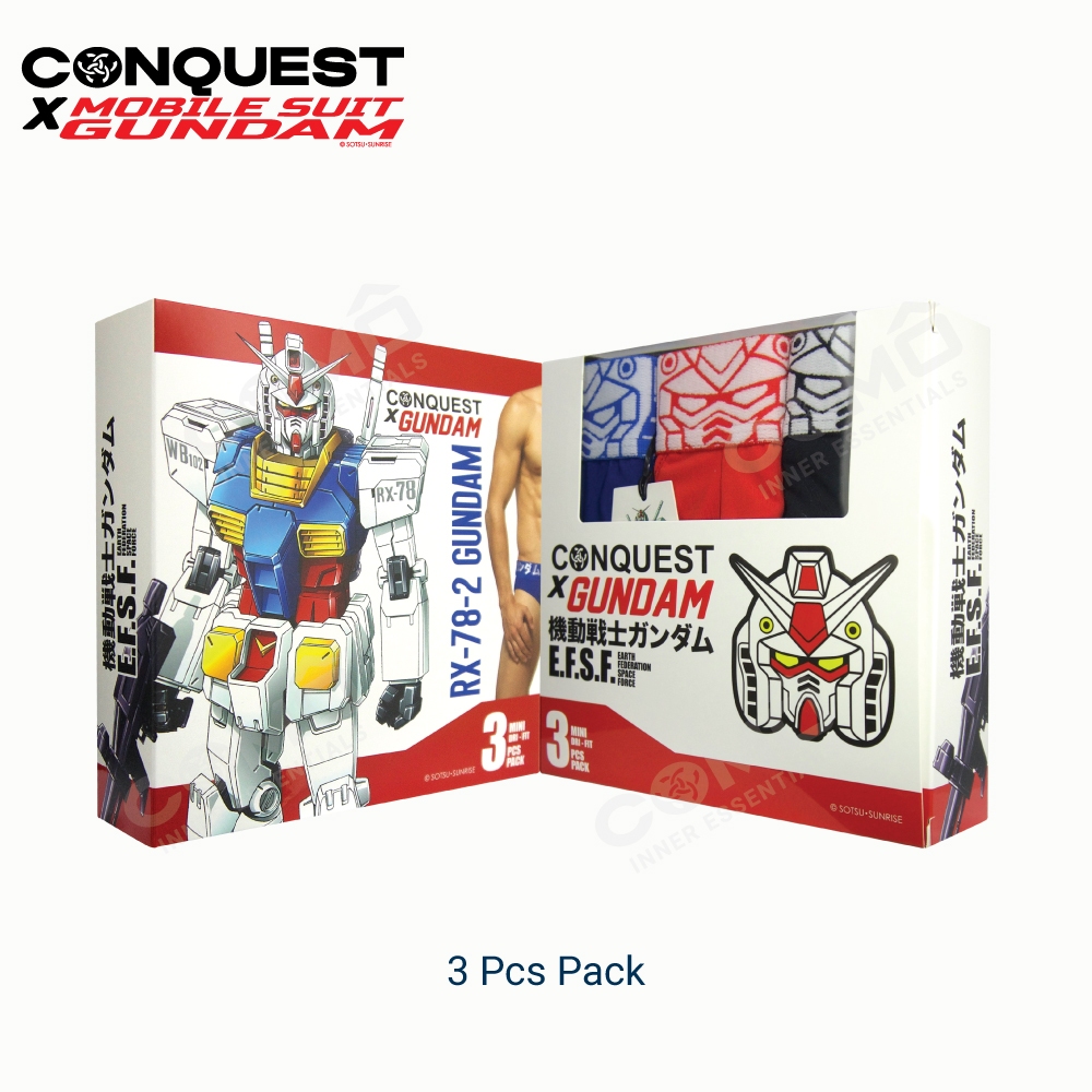 CONQUEST X GUNDAM (3 ชิ้น) ชุดชั้นในมินิ Mens Dri-Fit – CQ7354-G