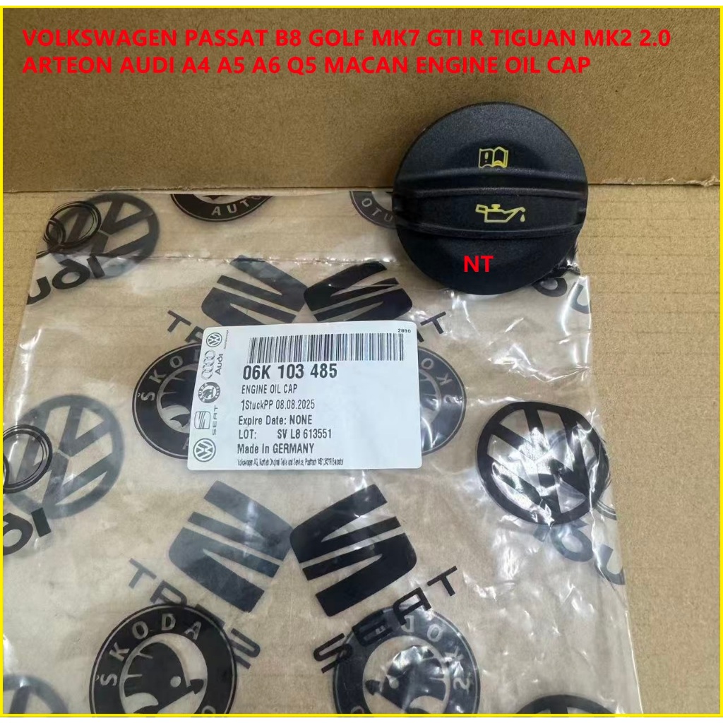 VOLKSWAGEN PASSAT B8 GOLF MK7 GTI R TIGUAN MK2 2.0 ARTEN AUDI A4 A5 A6 Q5 MACAN ENGINE OIL CAP