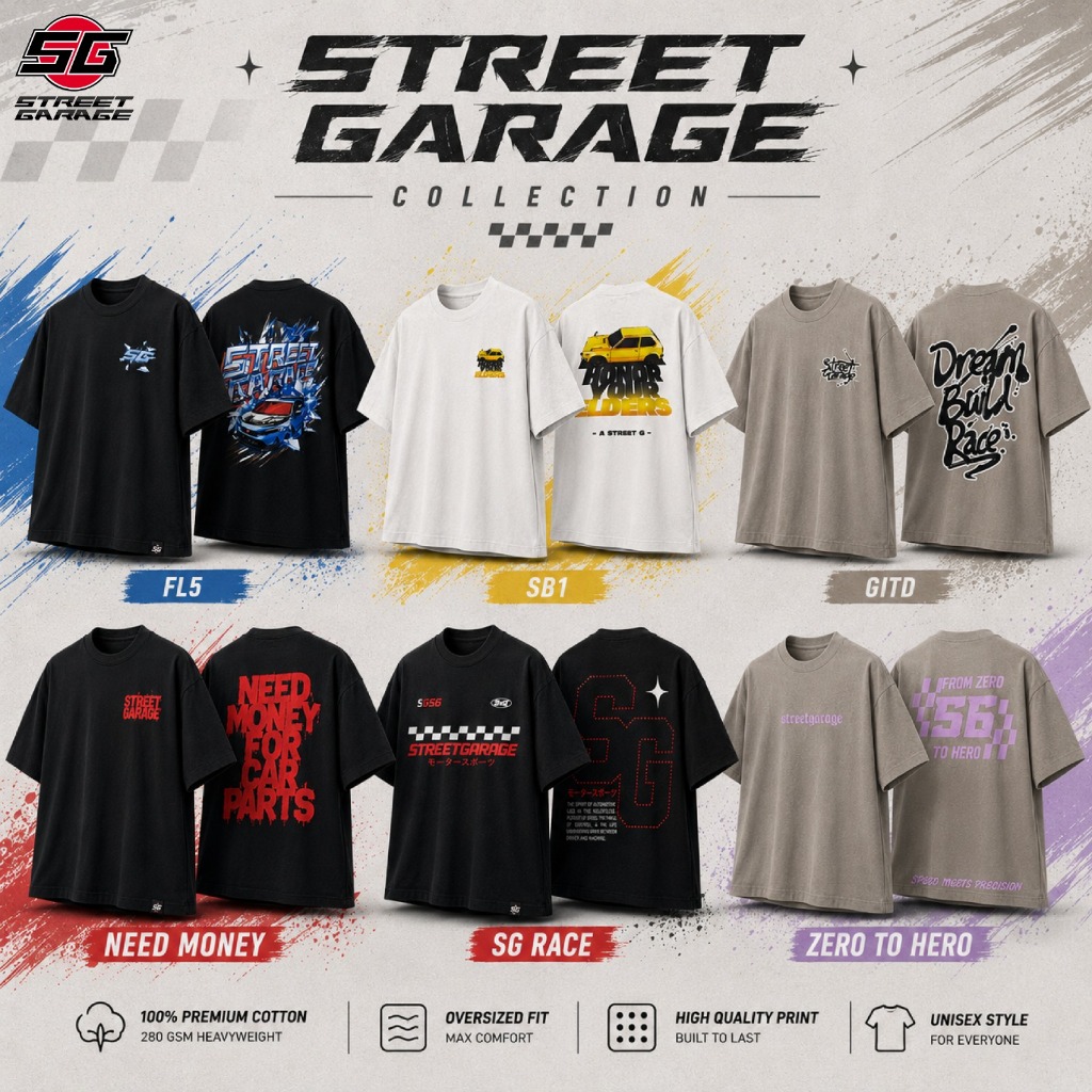 เสื้อเชิ้ตโอเวอร์ไซส์ STREET GARAGE