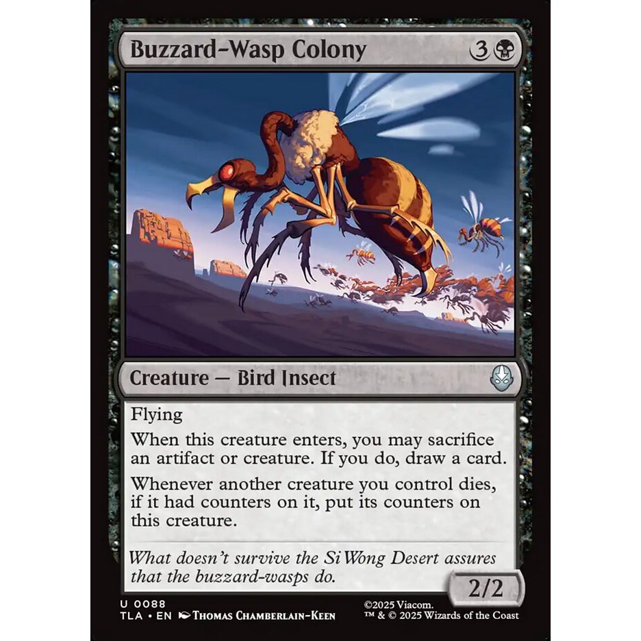 MTG: (TLA) U 088 - Buzzard-Wasp Colony Single Card Avatar: The Last Airbender