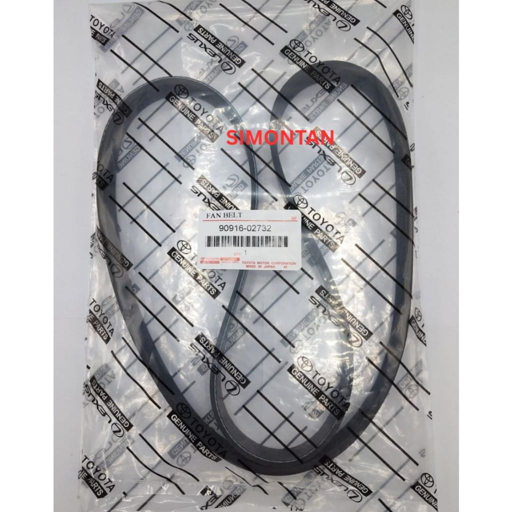 90916-02732 (6PK1244) TOYOTA ALPHARD AGH30 AGH30W AGH35 VELLFIRE AGH30 AGH35 เข็มขัดพัดลม