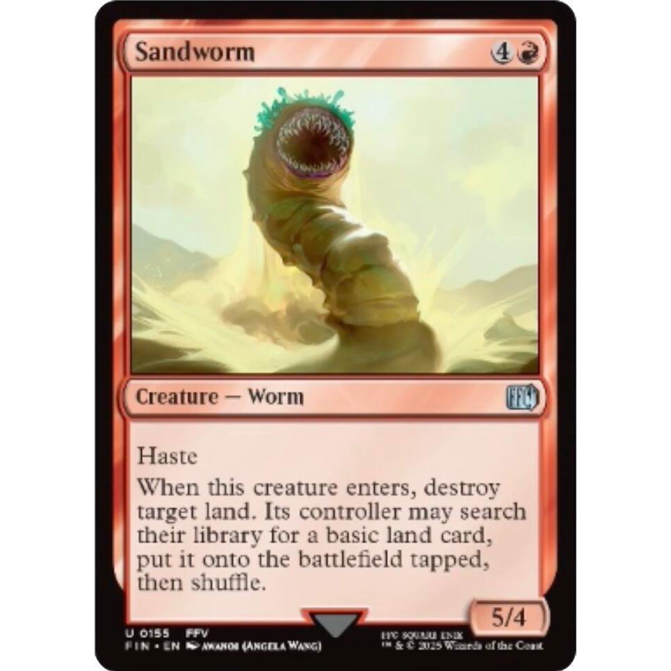 MTG: (FIN) U 155 - Sandworm Single Card Final Fantasy