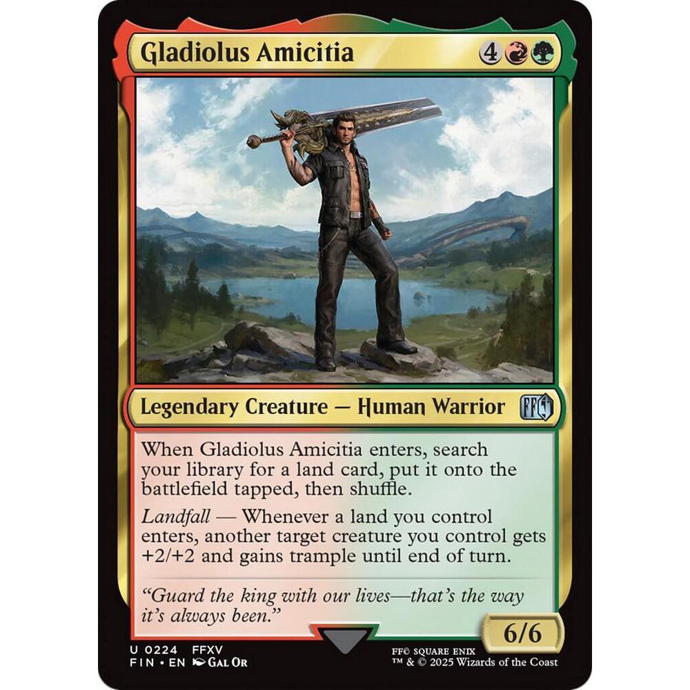 MTG: (FIN) U 224 - Gladiolus Amicitia Single Card Final Fantasy