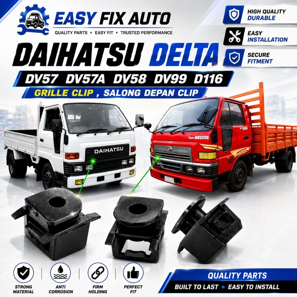 Daihatsu delta saleng คลิปตะแกรง dv57 dv57a dv57 dv99 dv116 lori