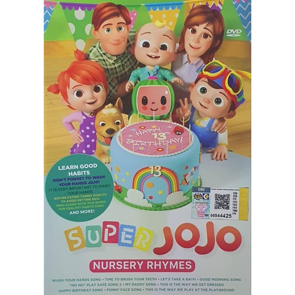 DVD Nursery Rhymes Super JoJo