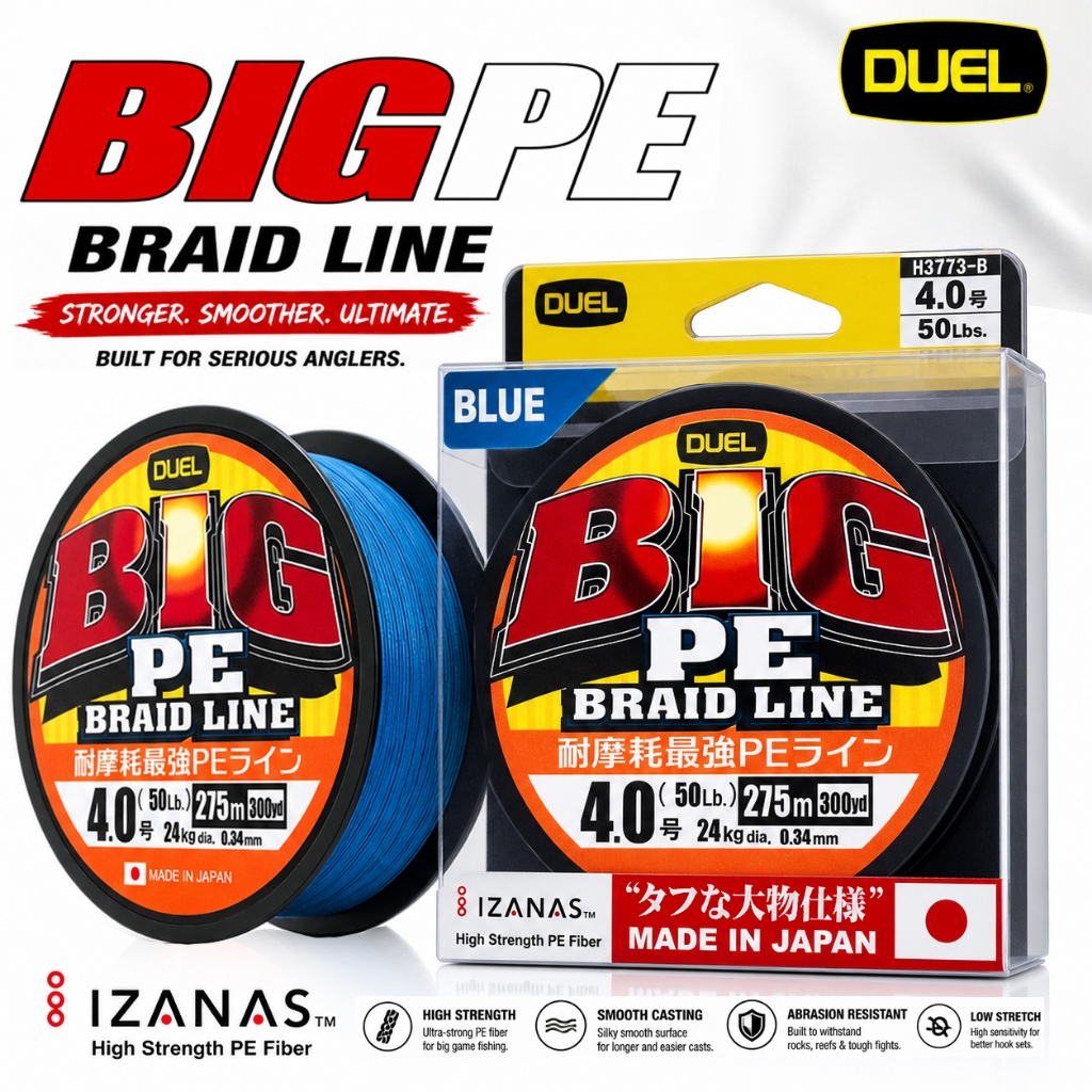 DUEL - สาย PE BRAID BIG PREMIUM IZANAS PE BRAID LINE