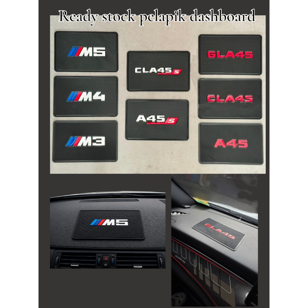 M5 M4 M3 CLA45 A45 GLA45 A45s CLA45s Dashboard Non Slip Mat Anti Gelincir Dashboard Pad รถแดชบอร์ด M