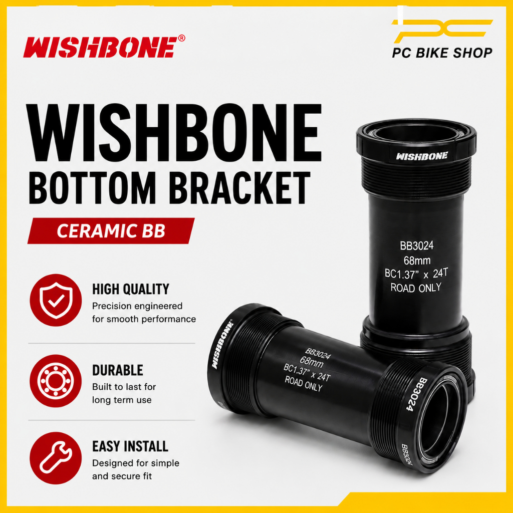 WISHBONE CERAMIC BB BOTTOM BRACKET BB3024 SHIMANO HT2 SRAM GXP BB86 BSA68SH BB3024 32624 3024 Road B