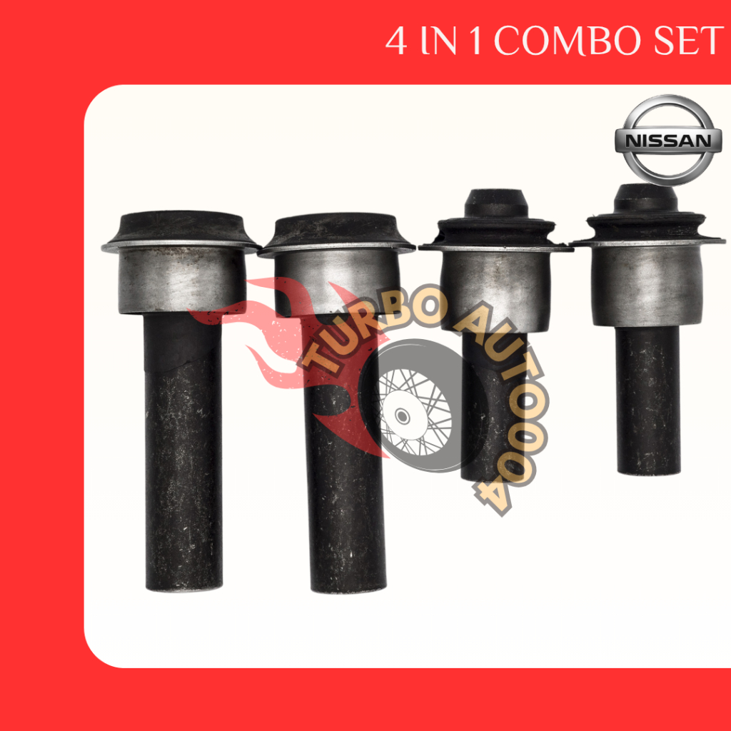 [4 IN 1 COMBO SET] Front Crossmember Bush Short / Long for Nissan X-Trail T32