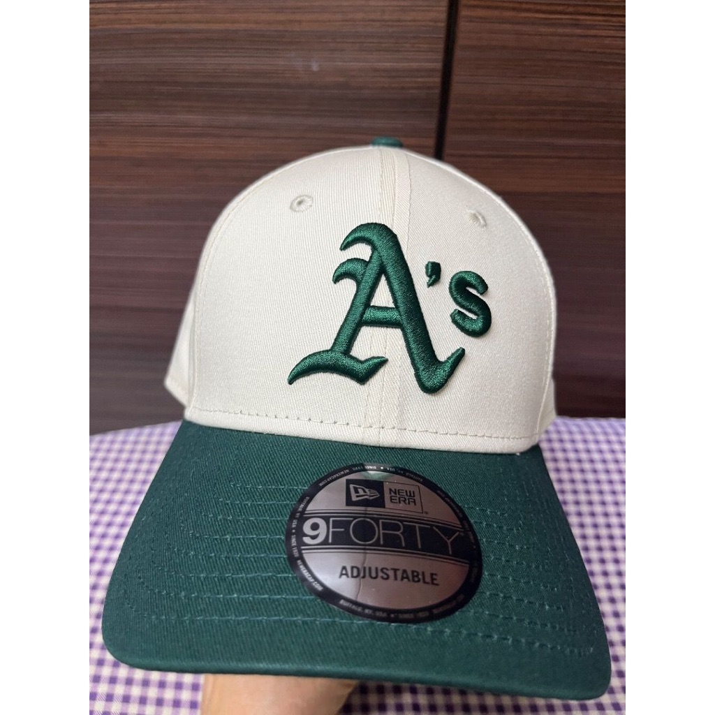 NE 9 Forty Oakland Athletics Chrome Evergreen Baseball Cap Adjustable Strapback