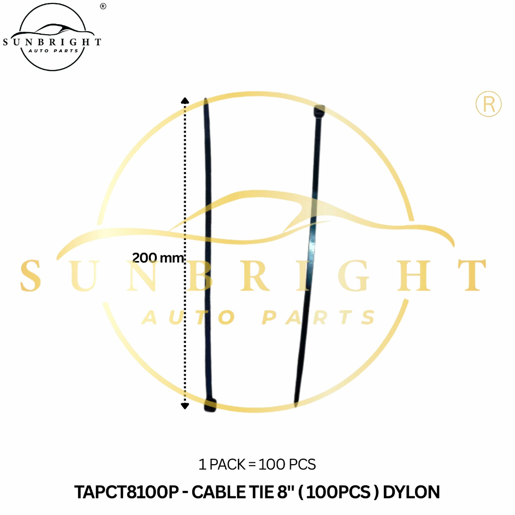 CABLE TIE 8" ( 100 ชิ้น ) DYLON
