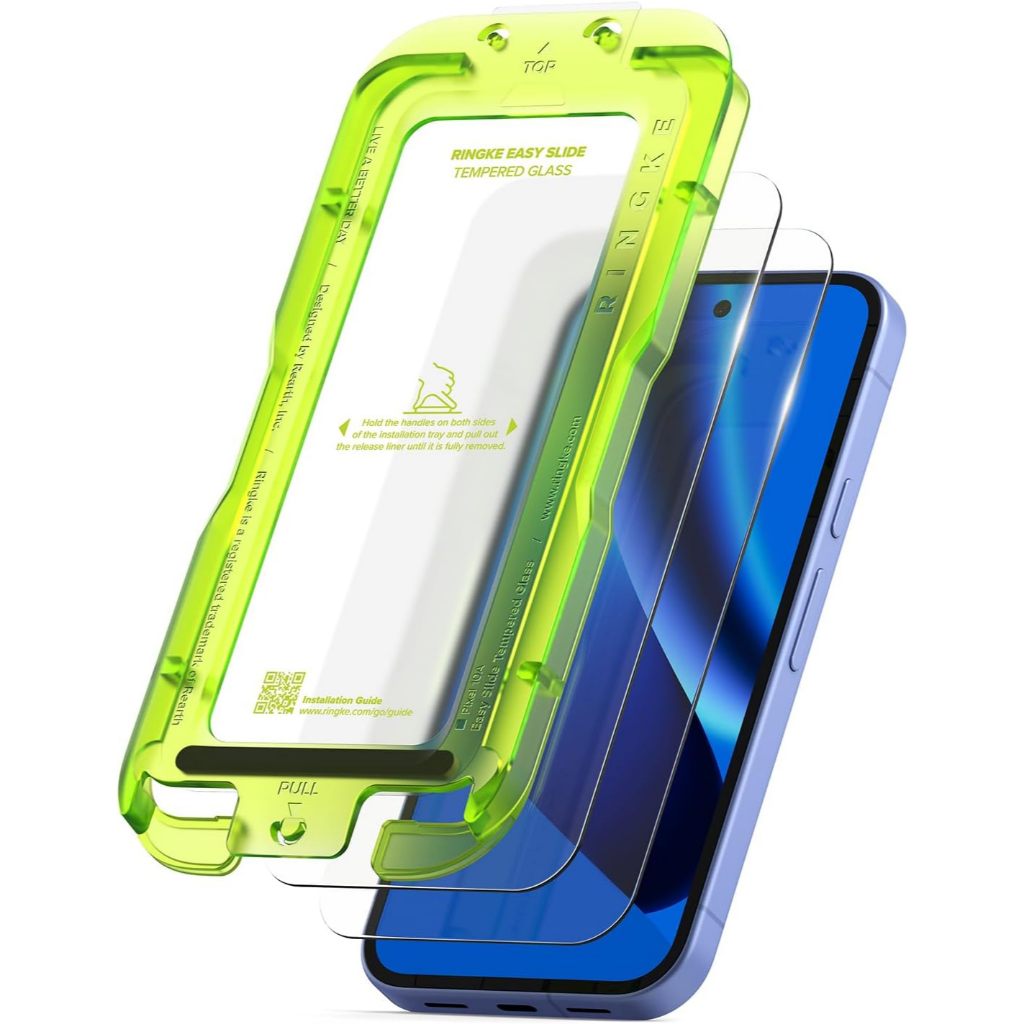Google Pixel 10a - Ringke Easy Slide Tempered Glass [2-Pack] Case Friendly 9H Tempered Glass