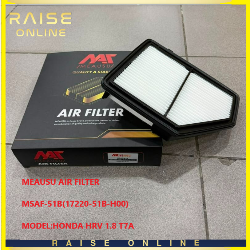 MEAUSU AIR FILTER MSAF-51B(17220-51B-H00) รุ่น:HONDA HRV 1.8 T7A