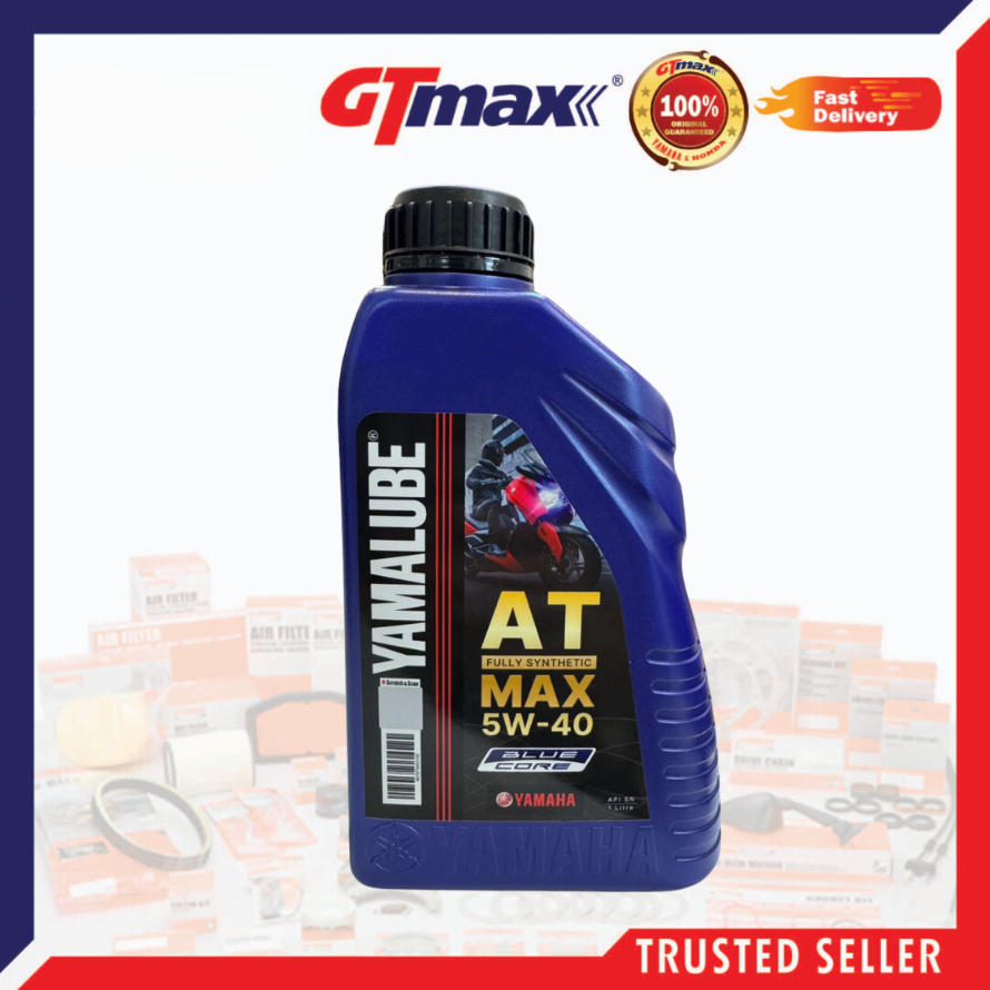 YAMALUBE FULLY SYNTHETIC 5W-40 1.0L YAMALUBE (QR CODE SCAN ) MINYAK HITAM QR CODE SCOOTER AT MAX 4T