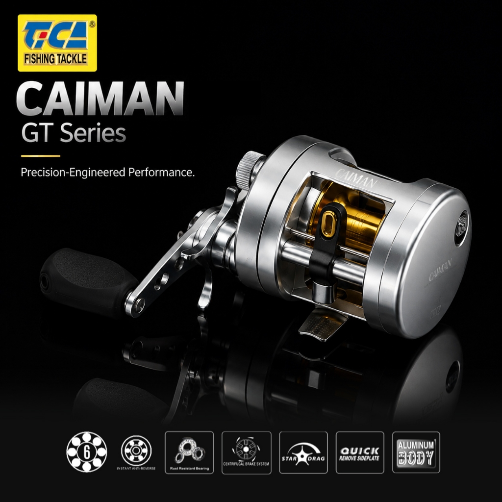 TICA - CAIMAN 100/150/200 BAITCASTING REEL (GT SERIES)