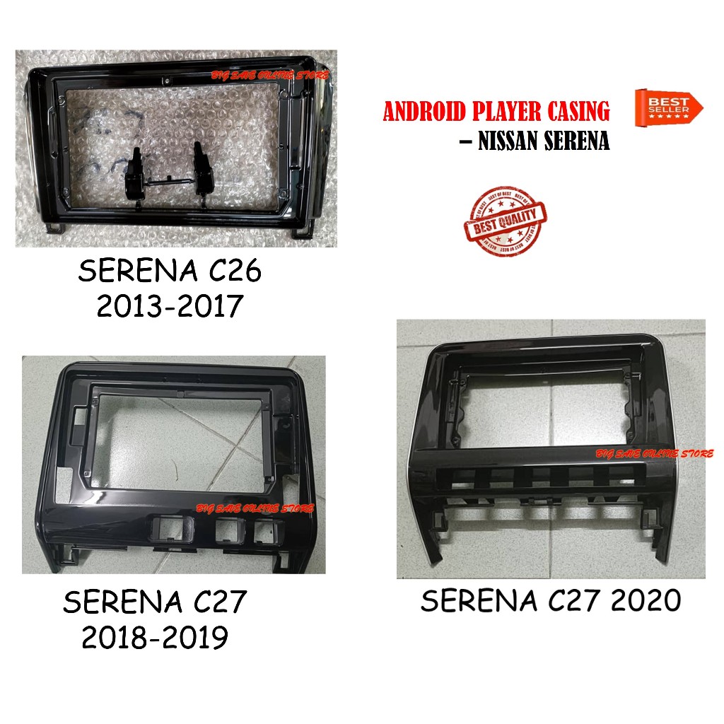 NISSAN SERENA C26 2013 - 2017 9" , SERENA C27 2018 - 2019 10" , SERENA C27 2020 10" ANDROID PLAYER C