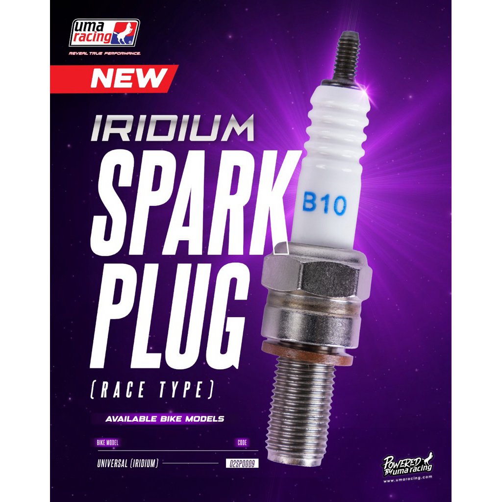 UMA RACING SPARK PLUG IRIDIUM U TECH AC7R31 AB8R31 AB9R31 LC135 Y15ZR Y16ZR RS150 EX5 SRL FZ150