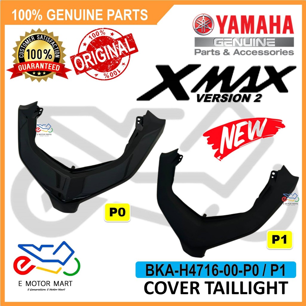 XMAX V2 COVER TAILLIGHT SM12 MBL BLACK MATT BLACK - BKA-H4716-00-P0/P1
