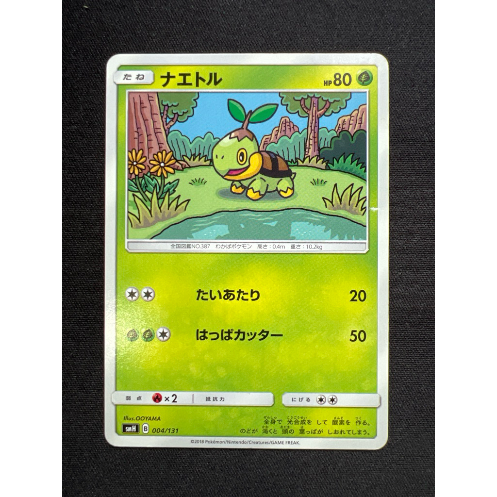 (Whites) Ooyama Trurtwig 4 004/131 (JP) x1 PTCG Cute Common Pokemon Card ญี่ปุ่น