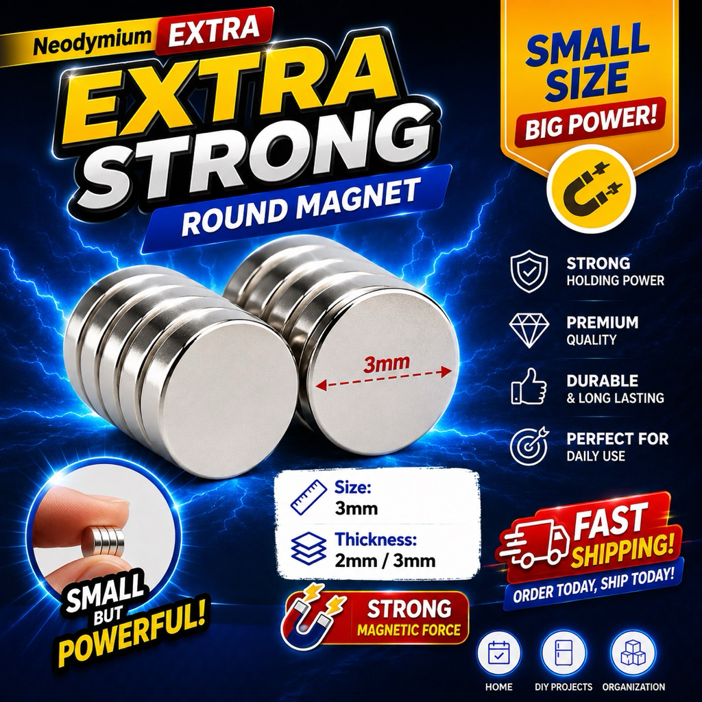 3mm * 2MM/3MM SUPER STRONG Neodynium Magnet